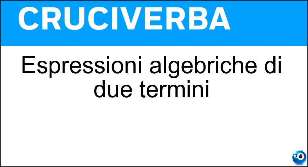 espressioni algebriche