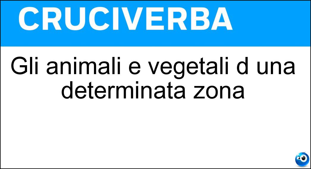 animali vegetali