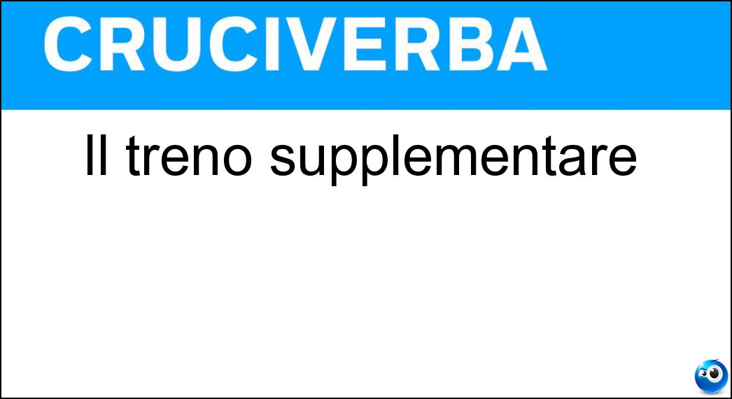 treno supplementare