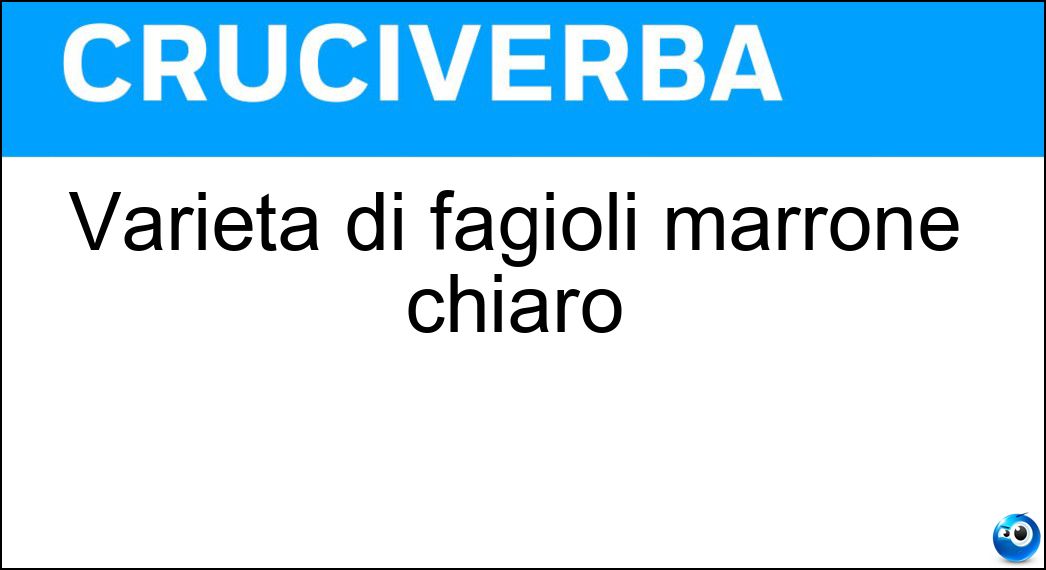 varietà fagioli