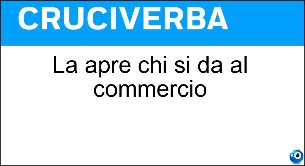 apre commercio