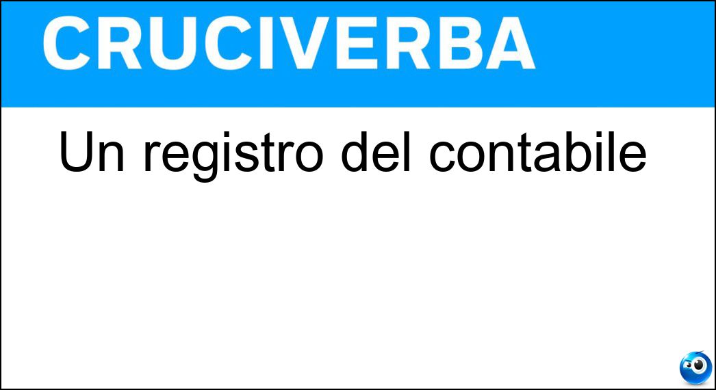 registro contabile