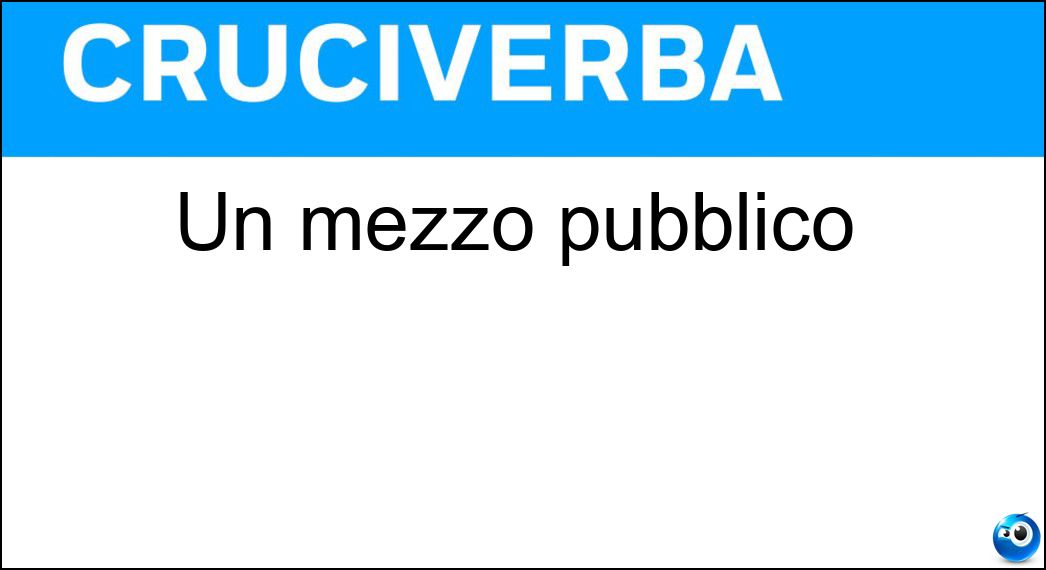 mezzo pubblico