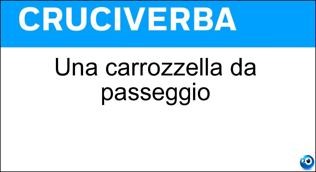 carrozzella passeggio