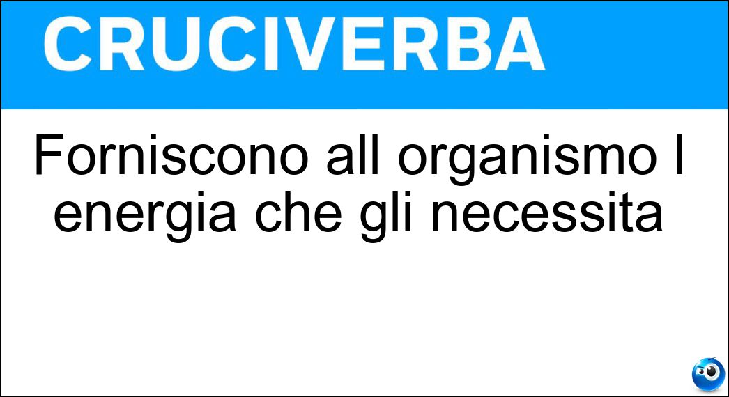 forniscono organismo