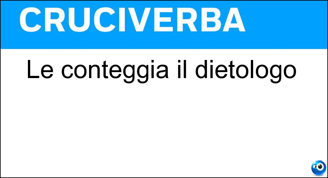 conteggia dietologo