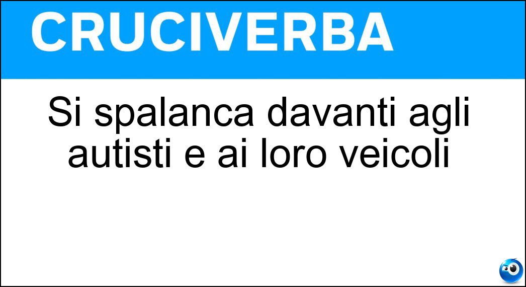 spalanca davanti