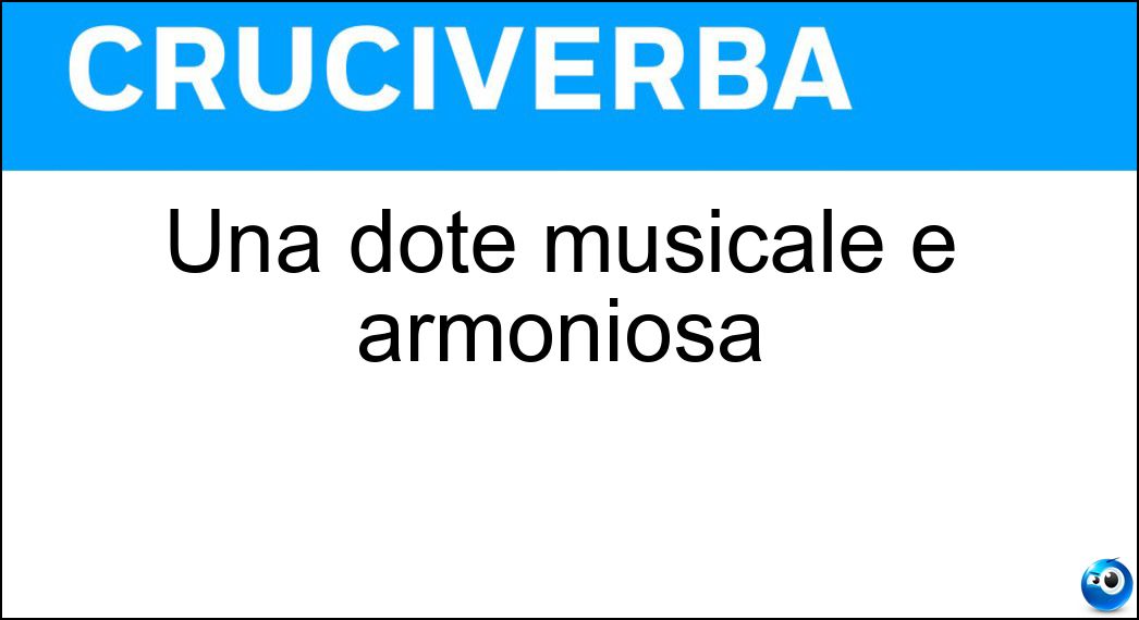 dote musicale