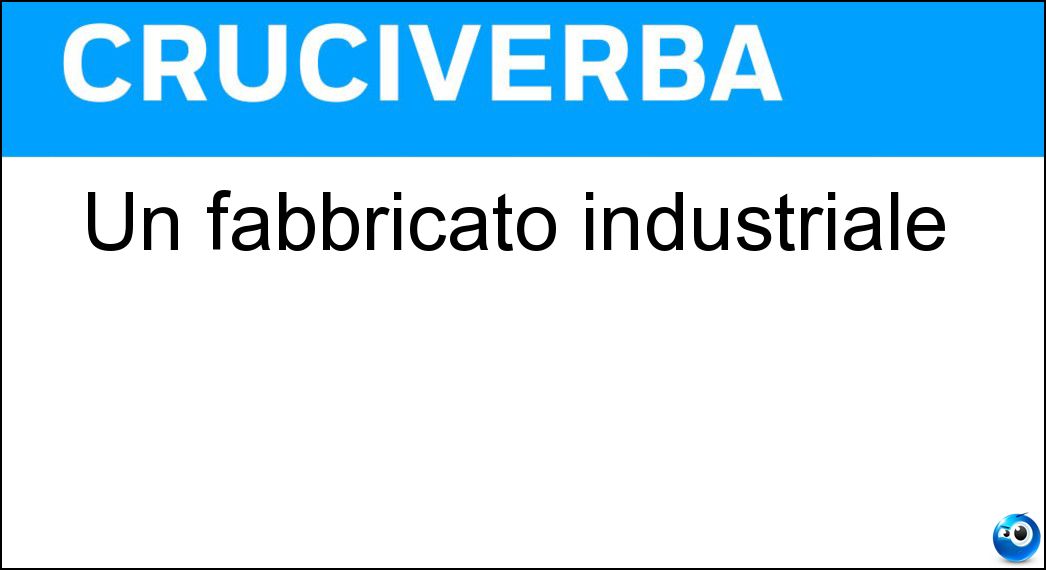 fabbricato industriale