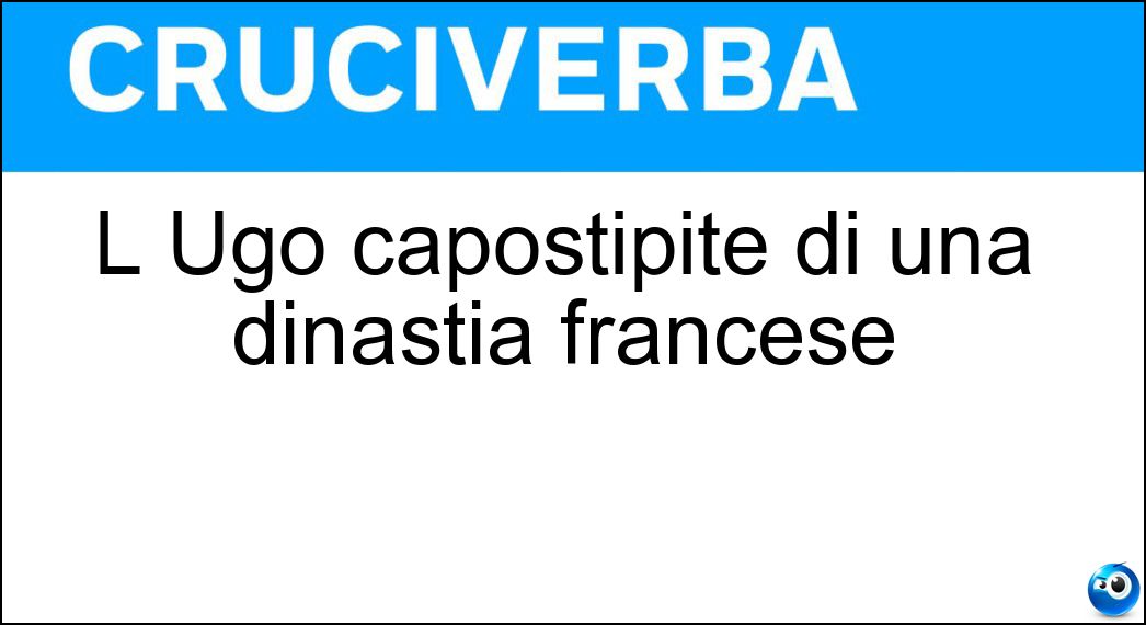 capostipite dinastia