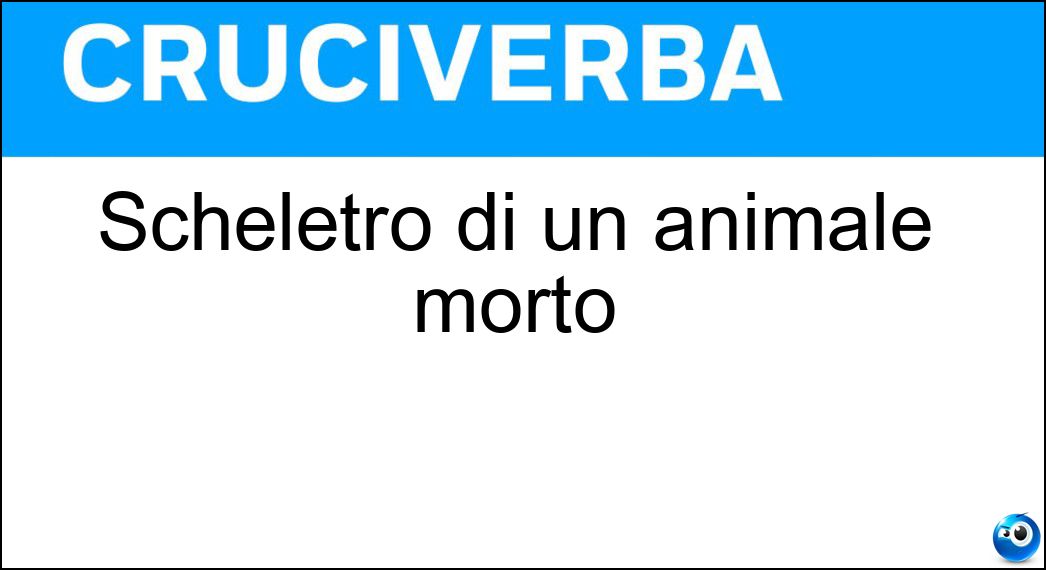 scheletro animale