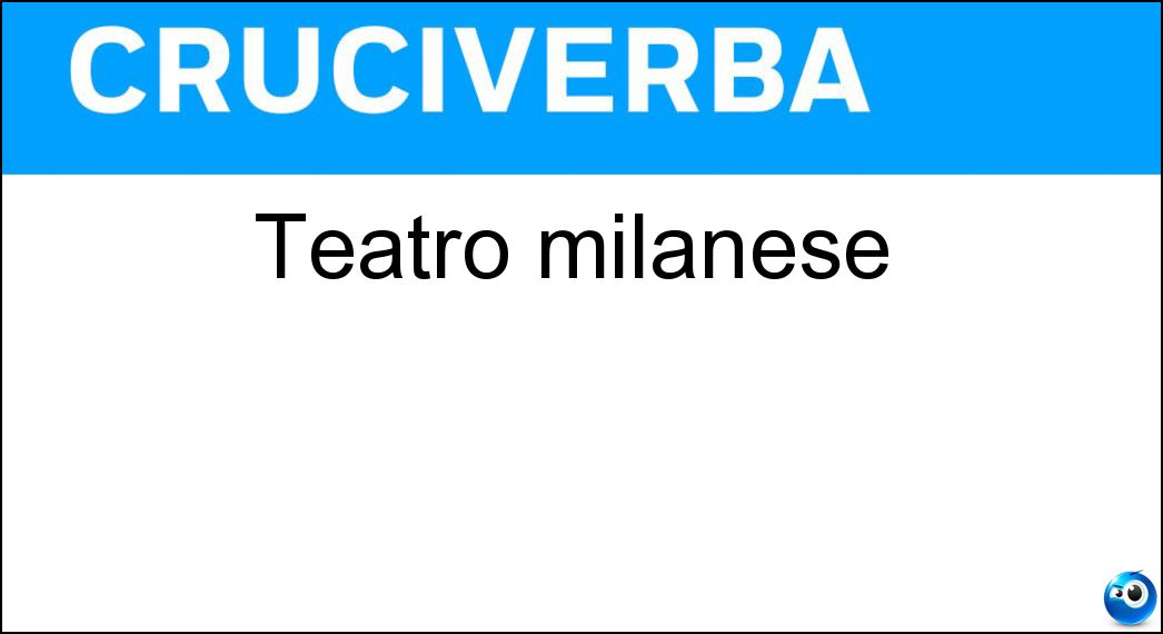 teatro milanese