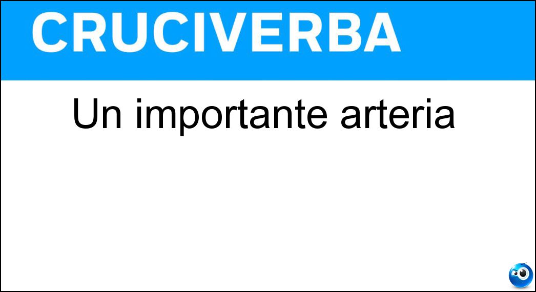 importante arteria