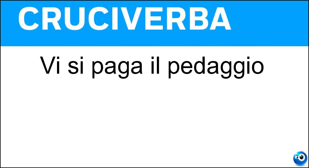 paga pedaggio