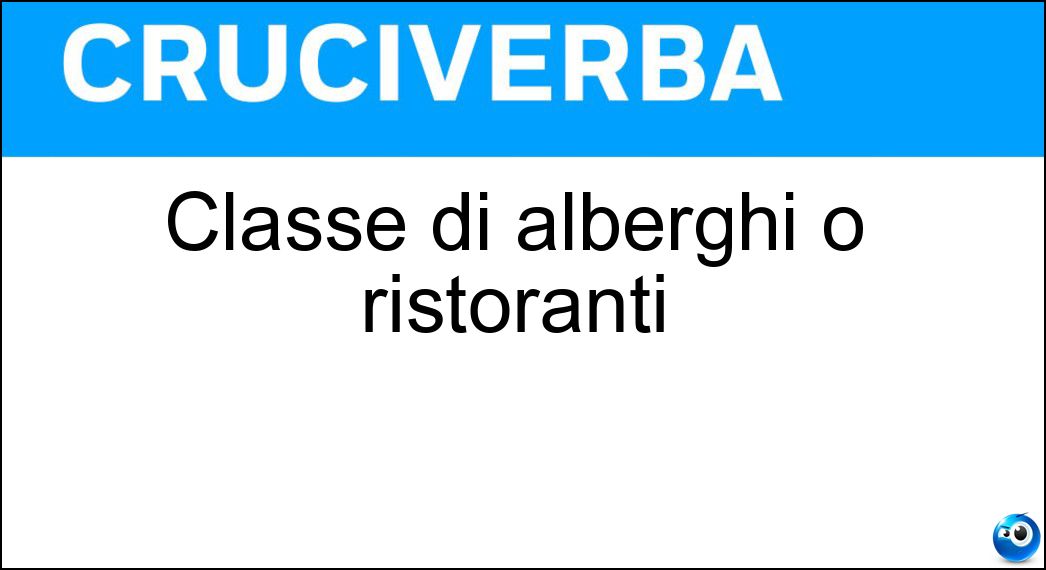 classe alberghi