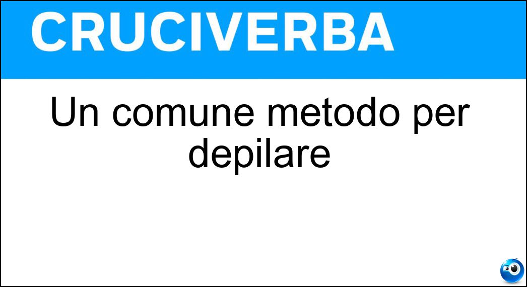 comune metodo