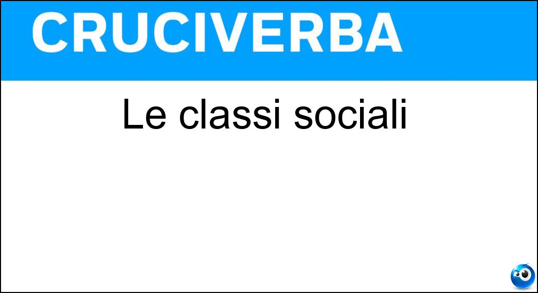 classi sociali