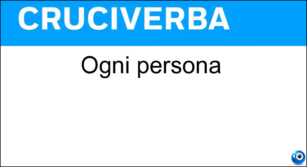 ogni persona