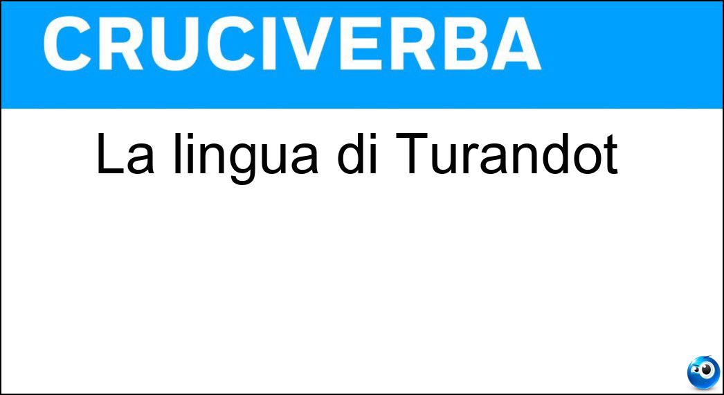 lingua turandot