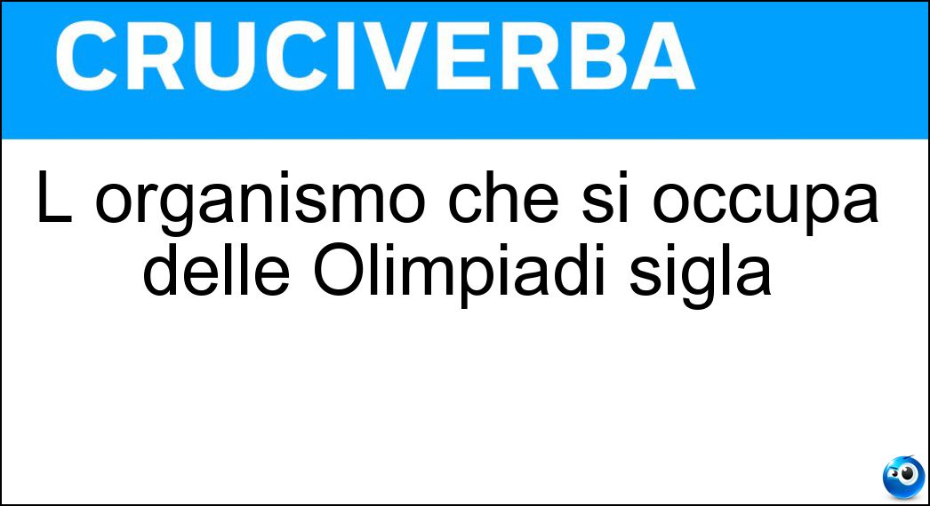 organismo occupa