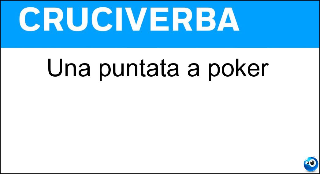 puntata poker