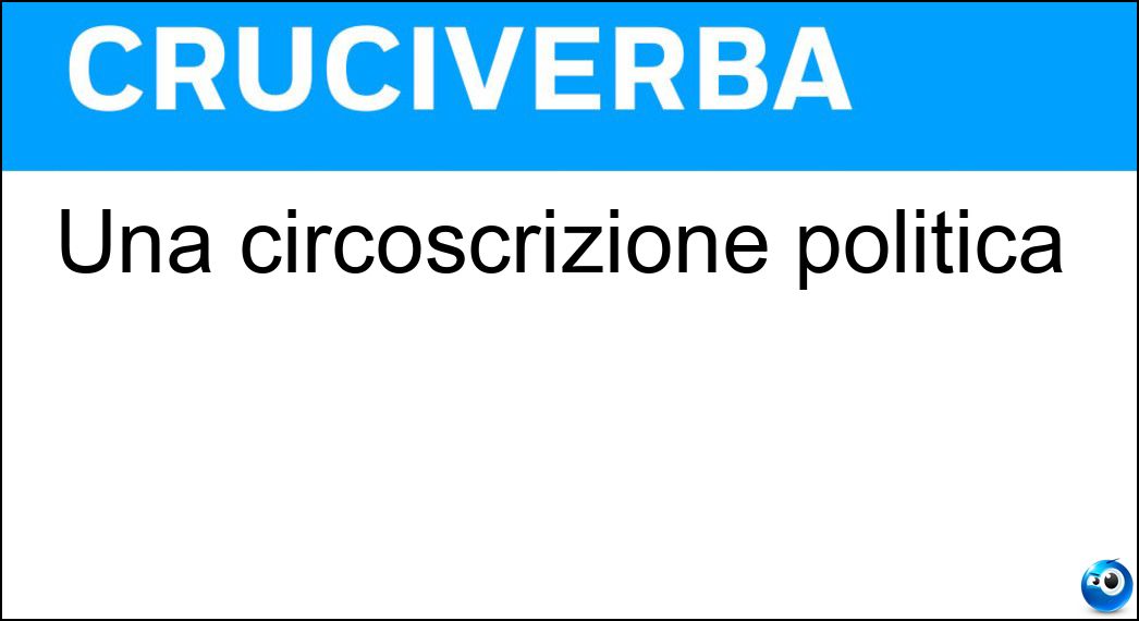 circoscrizione politica