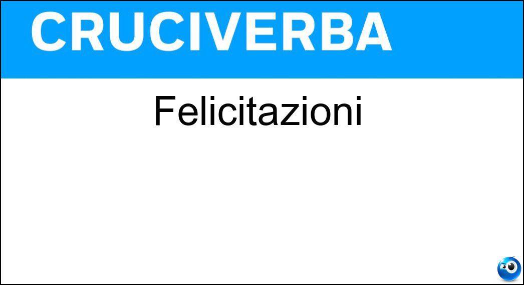 felicitazioni