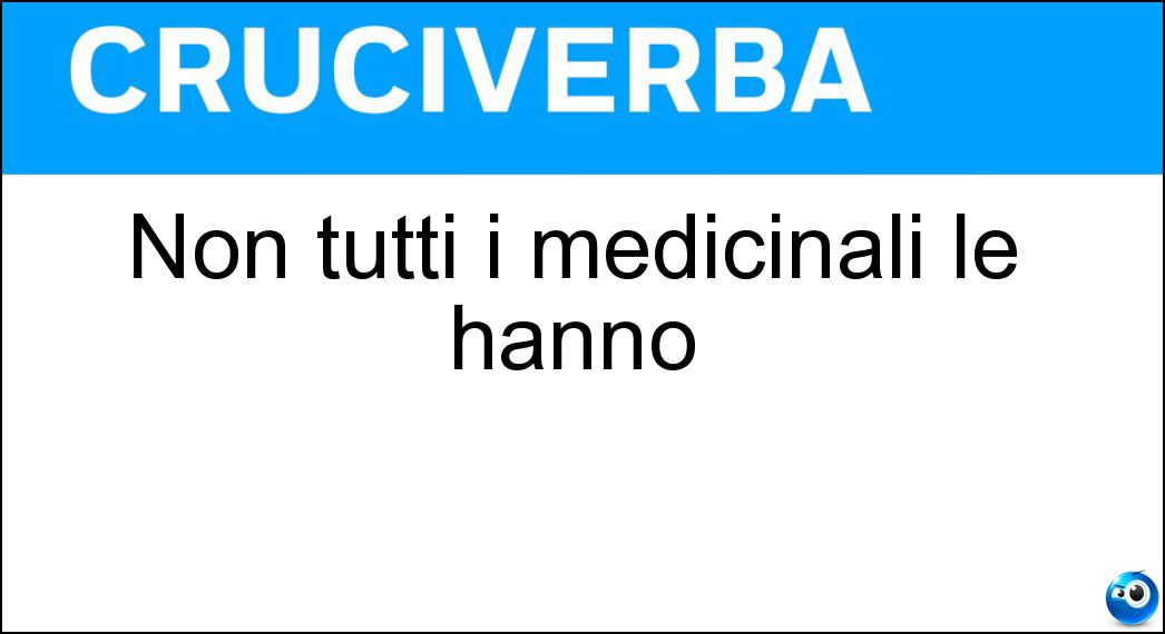 tutti medicinali