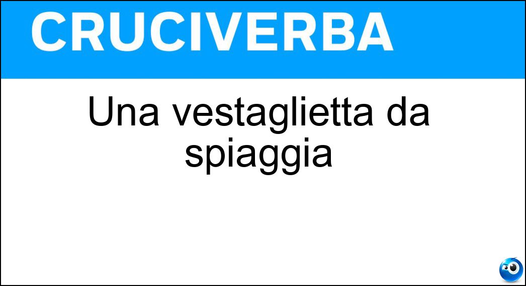 vestaglietta spiaggia