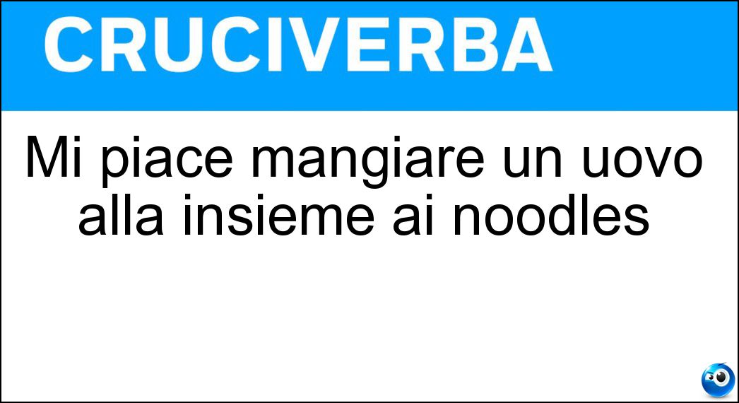 piace mangiare