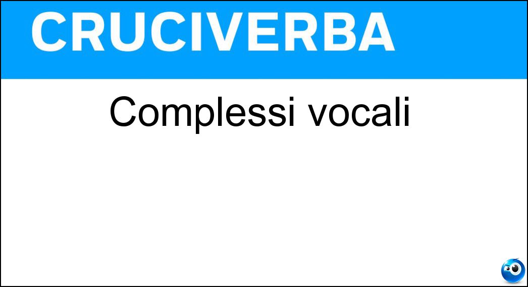 complessi vocali