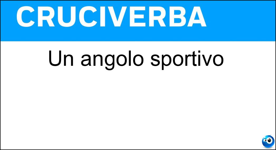 angolo sportivo