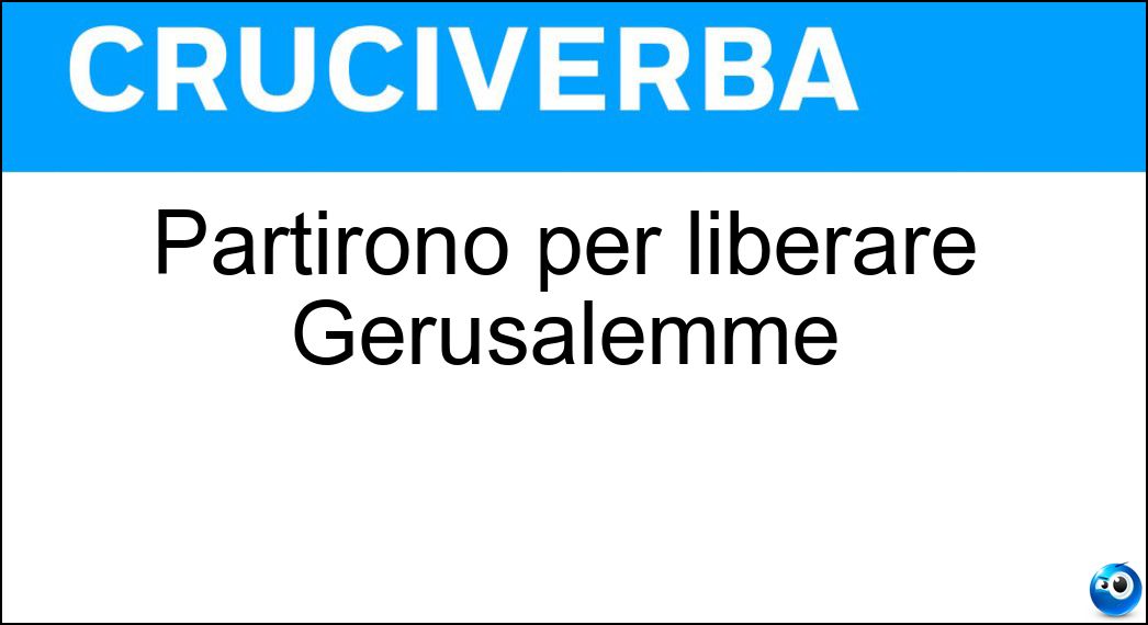 partirono liberare