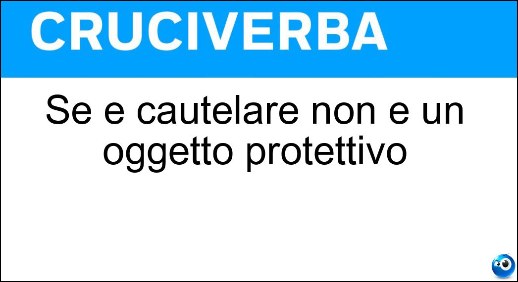 cautelare oggetto