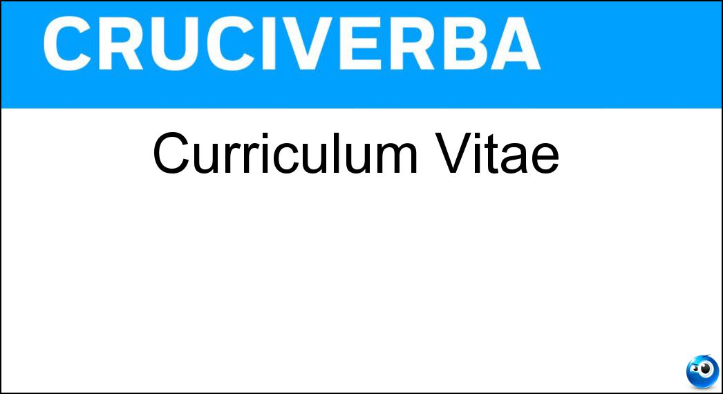 curriculum vitae