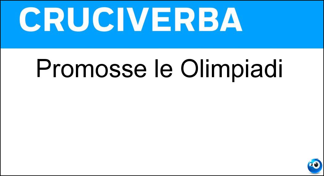 promosse olimpiadi