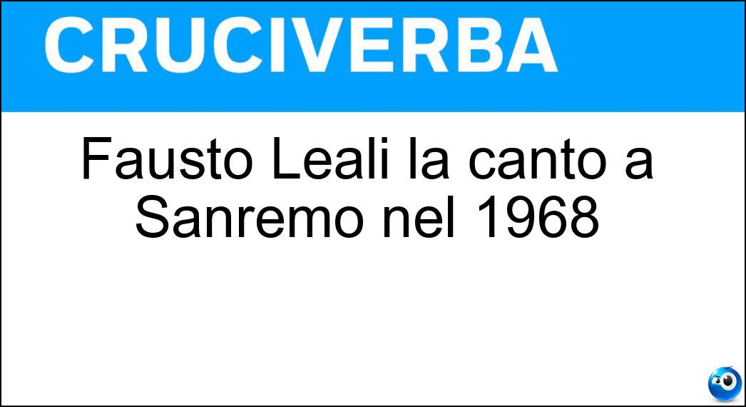 fausto leali