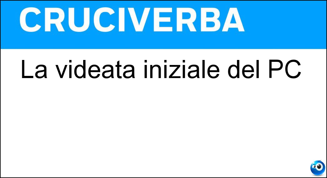 videata iniziale