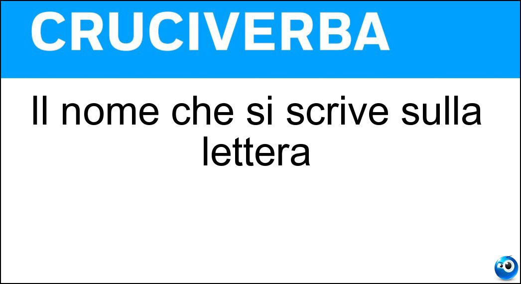 nome scrive