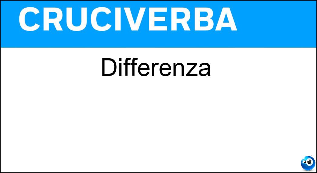 differenza