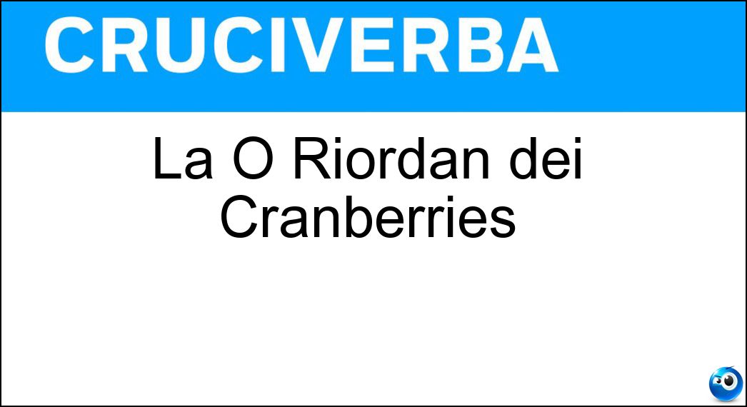 riordan cranberries