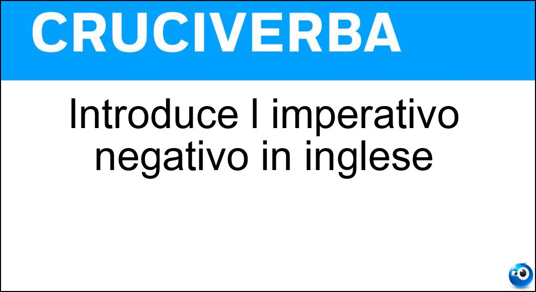 introduce imperativo