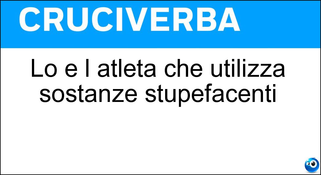 atleta utilizza