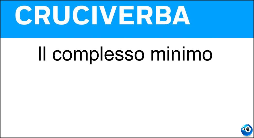 complesso minimo