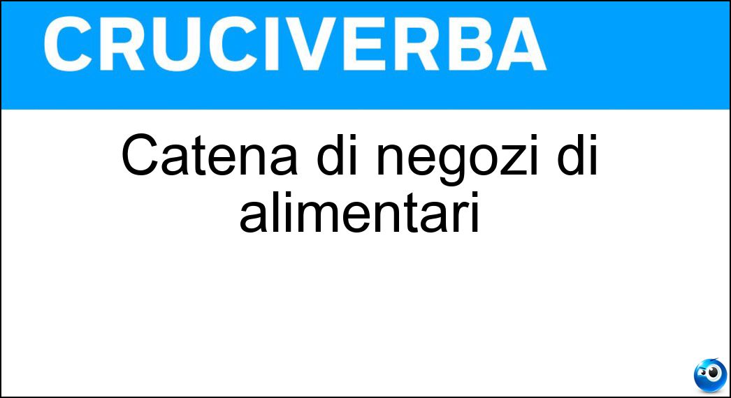 catena negozi