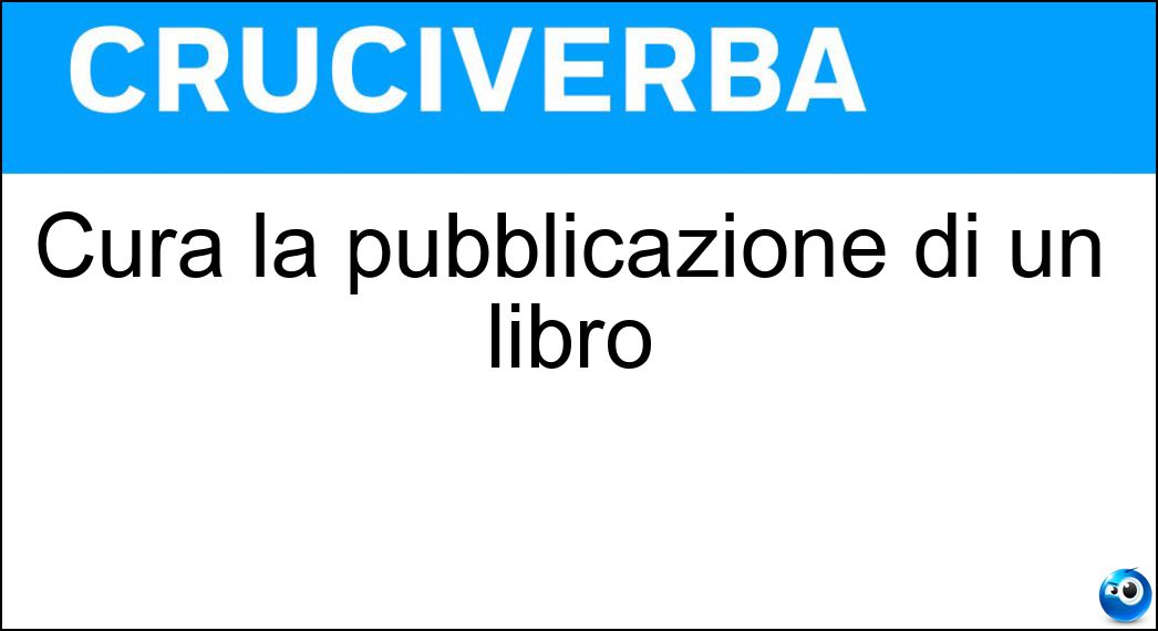 cura pubblicazione