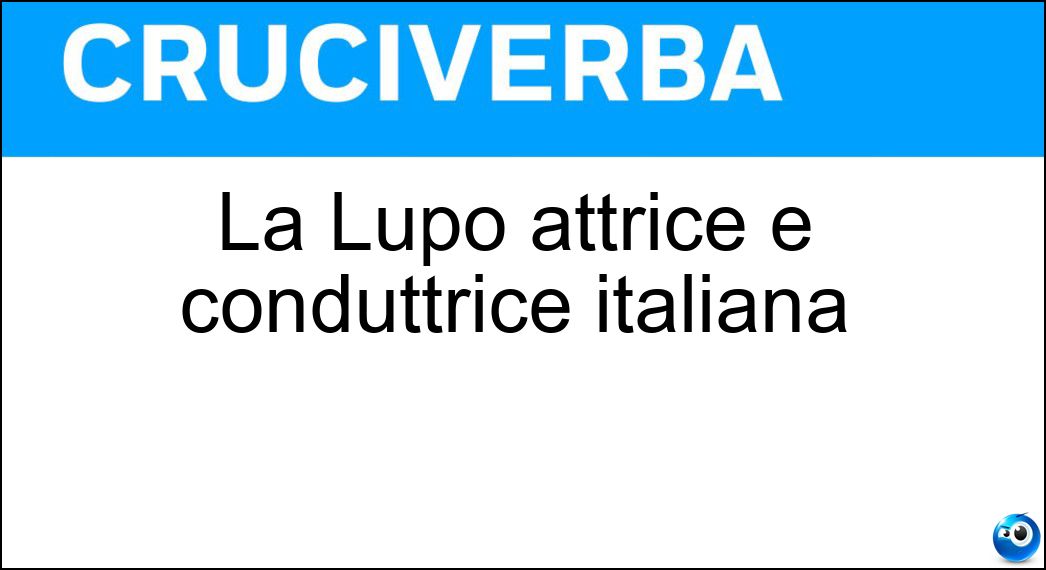 lupo attrice