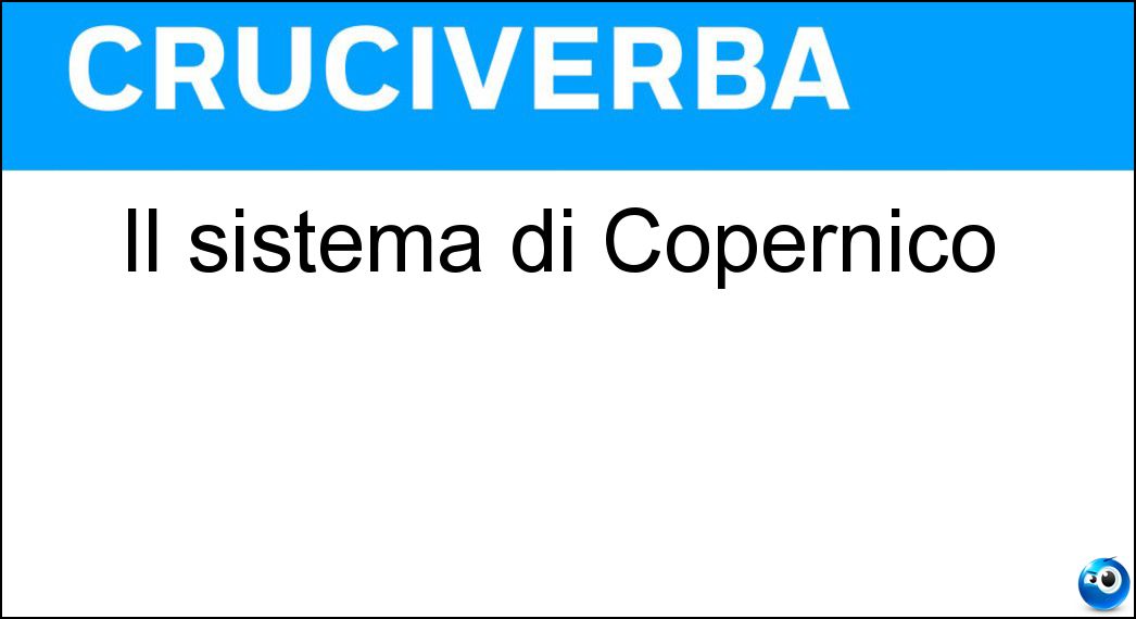 sistema copernico