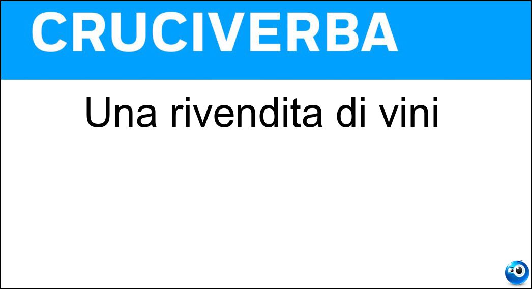 rivendita vini