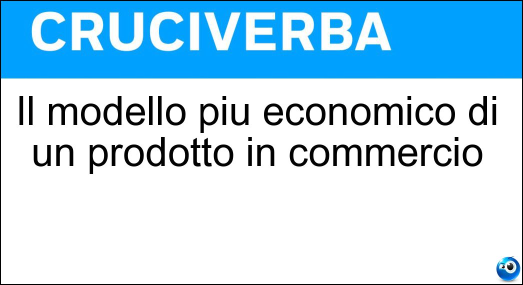 modello economico